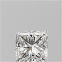 Natural Diamond 0.50 Carats, Princess with  Cut, F Color, VS1 Clarity and Certified by GIA