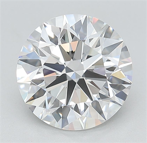 Picture of Lab Grown Diamond 3.57 Carats, Round with Ideal Cut, D Color, IF Clarity and Certified by IGI