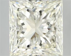 Picture of Natural Diamond 4.01 Carats, Princess with  Cut, K Color, VVS2 Clarity and Certified by IGI