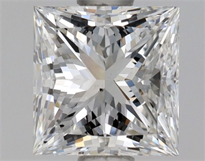 Picture of Natural Diamond 0.90 Carats, Princess with  Cut, G Color, VS2 Clarity and Certified by GIA