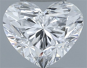 Picture of Natural Diamond 0.50 Carats, Heart with  Cut, D Color, SI1 Clarity and Certified by GIA