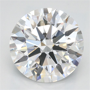 Picture of Lab Grown Diamond 2.51 Carats, Round with Ideal Cut, D Color, IF Clarity and Certified by IGI