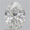 Natural Diamond 0.60 Carats, Oval with  Cut, G Color, VS1 Clarity and Certified by GIA