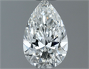 Natural Diamond 0.50 Carats, Pear with  Cut, G Color, VS1 Clarity and Certified by GIA