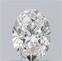 Natural Diamond 0.61 Carats, Oval with  Cut, F Color, VS2 Clarity and Certified by GIA