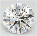 Lab Grown Diamond 4.28 Carats, Round with Excellent Cut, D Color, VVS1 Clarity and Certified by GIA