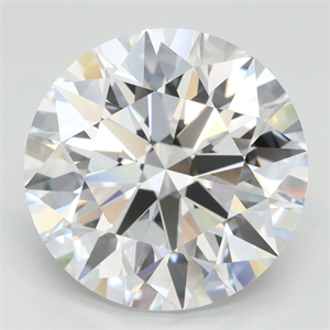Picture of Lab Grown Diamond 4.28 Carats, Round with Excellent Cut, D Color, VVS1 Clarity and Certified by GIA