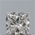 Natural Diamond 0.46 Carats, Princess with  Cut, G Color, IF Clarity and Certified by IGI