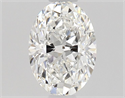 Natural Diamond 0.56 Carats, Oval with  Cut, F Color, IF Clarity and Certified by GIA