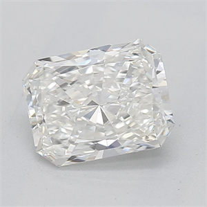 Picture of Natural Diamond 0.70 Carats, Radiant with  Cut, H Color, VS2 Clarity and Certified by GIA