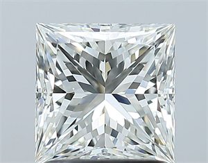 Picture of Natural Diamond 1.50 Carats, Princess with  Cut, I Color, VVS1 Clarity and Certified by GIA