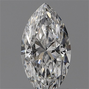 Picture of Natural Diamond 0.10 Carats, Marquise with  Cut, E Color, VS1 Clarity and Certified by IGI
