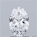 Natural Diamond 1.30 Carats, Oval with  Cut, F Color, VVS2 Clarity and Certified by GIA