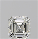 Natural Diamond 1.01 Carats, Asscher with  Cut, I Color, VVS2 Clarity and Certified by GIA