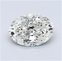Diamante Natural 5.01 quilates, Ovalado , Color H, claridad VVS2 y certificado GIA