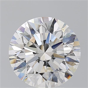 Picture of Natural Diamond 5.01 Carats, Round with Excellent Cut, F Color, VS2 Clarity and Certified by GIA