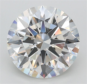 Picture of Lab Grown Diamond 5.03 Carats, Round with Ideal Cut, E Color, IF Clarity and Certified by IGI