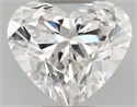 Natural Diamond 0.45 Carats, Heart with  Cut, H Color, IF Clarity and Certified by GIA