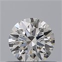 Natural Diamond 0.40 Carats, Round with Excellent Cut, F Color, VVS1 Clarity and Certified by GIA