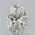Diamante Natural 0.71 quilates, Ovalado , Color H, claridad VVS1 y certificado GIA