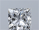 Diamante Natural 0.51 quilates, Princesa , Color F, claridad VS1 y certificado GIA