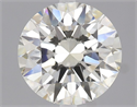 Natural Diamond 2.01 Carats, Round with Excellent Cut, I Color, VVS2 Clarity and Certified by IGI
