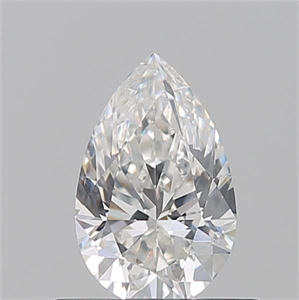 Foto Diamante Natural 0.50 quilates, De pera , Color F, claridad SI1 y certificado GIA de