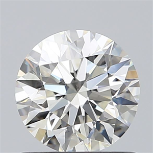 Picture of Natural Diamond 0.74 Carats, Round with Excellent Cut, I Color, VS2 Clarity and Certified by GIA