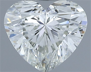 Picture of Natural Diamond 0.50 Carats, Heart with  Cut, I Color, VS1 Clarity and Certified by IGI