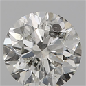 Natural Diamond 0.90 Carats, Round with Very Good Cut, H Color, I1 Clarity and Certified by IGI