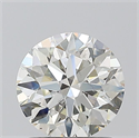 Natural Diamond 1.20 Carats, Round with Excellent Cut, J Color, SI1 Clarity and Certified by GIA