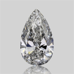 Picture of Natural Diamond 0.32 Carats, Pear with  Cut, G Color, SI2 Clarity and Certified by GIA