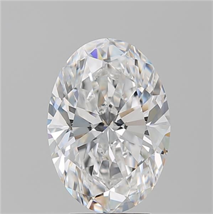 Picture of Natural Diamond 4.10 Carats, Oval with  Cut, E Color, IF Clarity and Certified by GIA