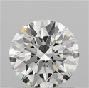 Lab Grown Diamond 1.09 Carats, Round with Ideal Cut, H Color, VS1 Clarity and Certified by IGI