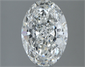 Diamante Natural 1.71 quilates, Ovalado , Color G, claridad IF y certificado GIA