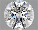 Natural Diamond 0.80 Carats, Round with Excellent Cut, F Color, VVS1 Clarity and Certified by GIA