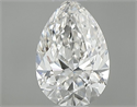 Natural Diamond 0.40 Carats, Pear with  Cut, H Color, VS1 Clarity and Certified by GIA