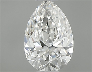 Picture of Natural Diamond 0.40 Carats, Pear with  Cut, H Color, VS1 Clarity and Certified by GIA