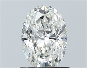 Picture of Natural Diamond 0.90 Carats, Oval with  Cut, I Color, SI2 Clarity and Certified by GIA