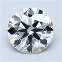 Diamante Natural 1.90 quilates, Redondo , Color F, claridad IF y certificado GIA