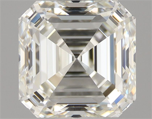 Picture of Natural Diamond 1.07 Carats, Asscher with  Cut, I Color, VVS1 Clarity and Certified by IGI