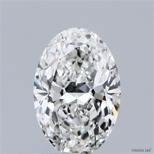Picture of Natural Diamond 0.50 Carats, Oval with  Cut, H Color, VVS2 Clarity and Certified by GIA