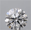 Natural Diamond 0.72 Carats, Round with Excellent Cut, D Color, VVS2 Clarity and Certified by GIA