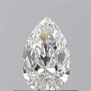 Picture of Natural Diamond 0.50 Carats, Pear with  Cut, H Color, VVS1 Clarity and Certified by GIA