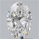 Natural Diamond 0.70 Carats, Oval with  Cut, E Color, FL Clarity and Certified by GIA