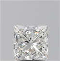 Natural Diamond 3.20 Carats, Princess with  Cut, I Color, VS1 Clarity and Certified by GIA