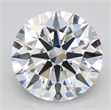 Lab Grown Diamond 3.02 Carats, Round with Excellent Cut, E Color, IF Clarity and Certified by GIA