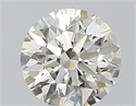Natural Diamond 0.42 Carats, Round with Excellent Cut, J Color, VVS1 Clarity and Certified by GIA