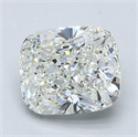 Natural Diamond 1.70 Carats, Cushion with  Cut, I Color, VVS1 Clarity and Certified by GIA