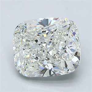 Picture of Natural Diamond 1.70 Carats, Cushion with  Cut, I Color, VVS1 Clarity and Certified by GIA